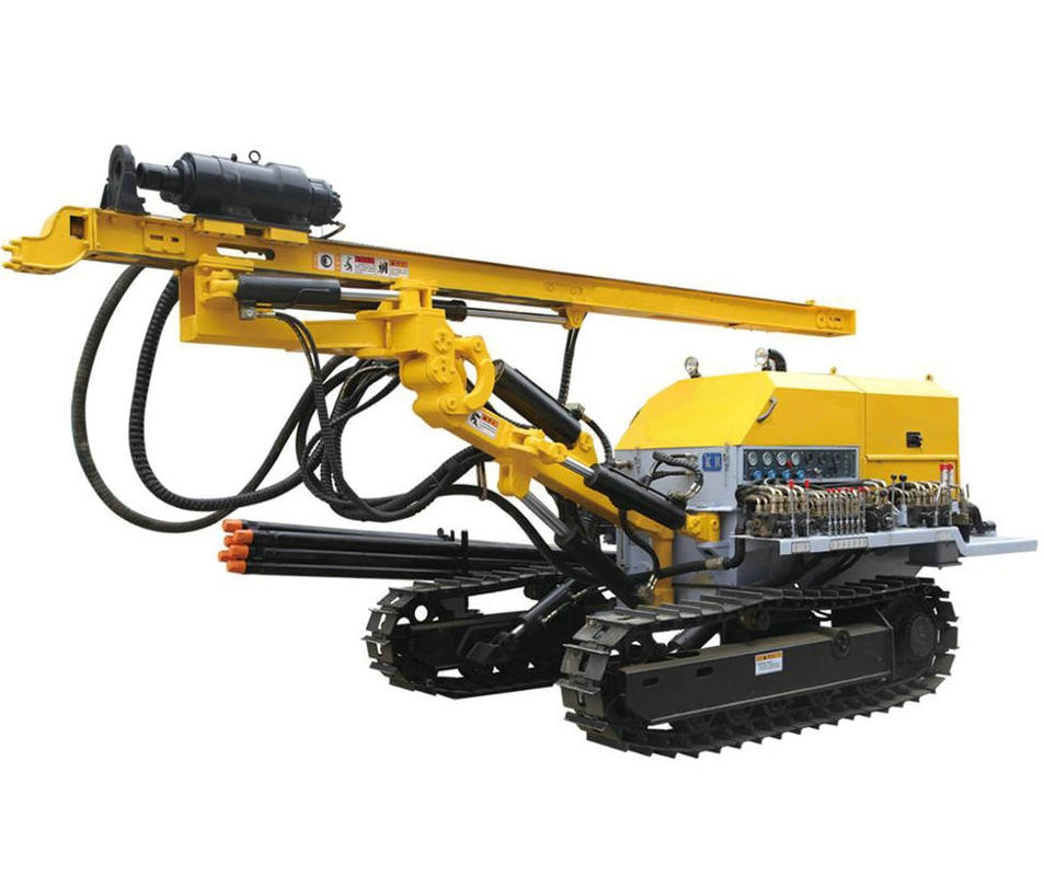 60m Kleine crawler type DTH Rotary Blasting Mounted Borehole Portable Mining Pneumatic Borehole Directional Machine