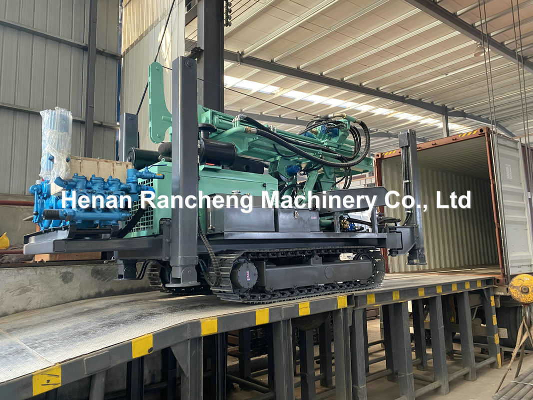 300m diepte Hydraulische waterput boormachine 18T Lifting Force 9000Nm Max Torque Of Rotary