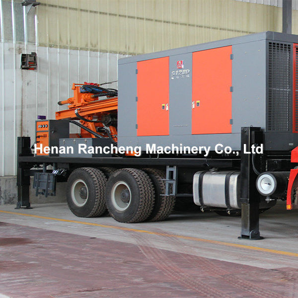 DTH Truck Water Well Drilling Rig Machine met luchtcompressor voor 200m