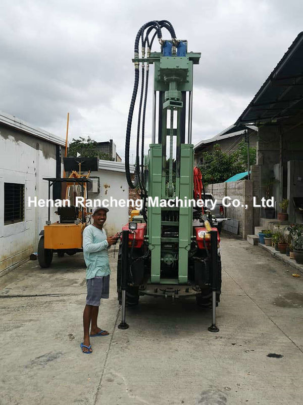 200m hydraulische aanhangwagen gemonteerd waterput boormachine met snelle aansluiting stekker voor de Brawbench