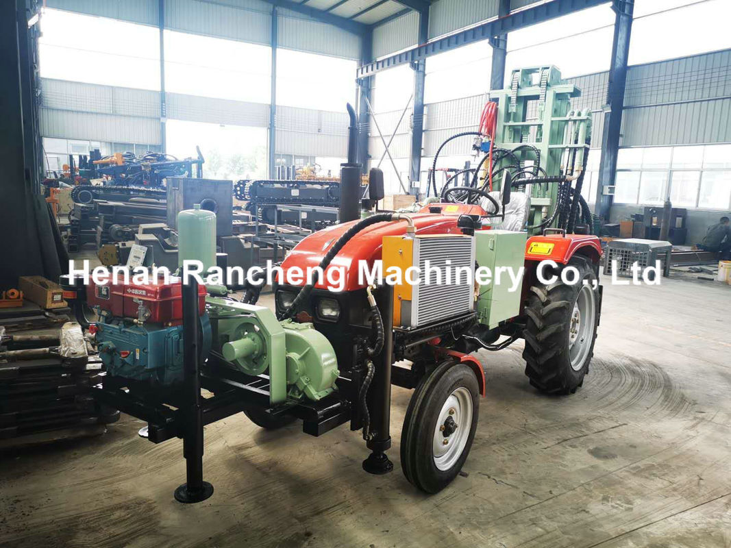 200m hydraulische aanhangwagen gemonteerd waterput boormachine met snelle aansluiting stekker voor de Brawbench