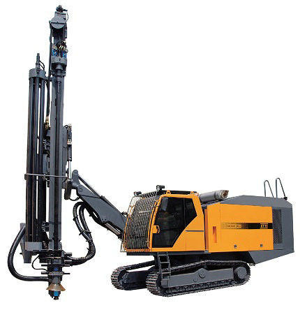 Crawler type Rock DTH boorplatform 298KW Cummins motor 35m Boorddiepte