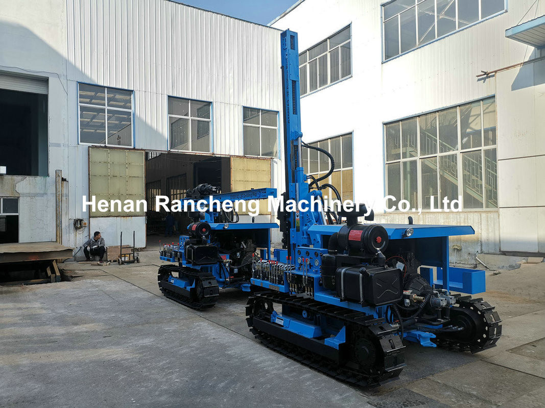 90 mm - 140 mm Dia DTH boorequipment 45kw Dieselmotor Down The Hole Drill Rig