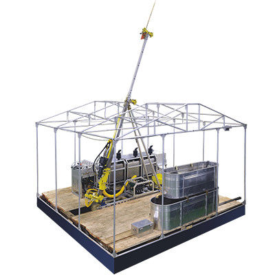 Handmatig opheffende kernboormachine 32 pk X3 Dieselmotor 100m / 300m / 600m Diepte