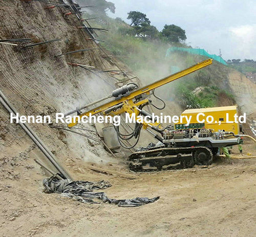 60m Kleine crawler type DTH Rotary Blasting Mounted Borehole Portable Mining Pneumatic Borehole Directional Machine