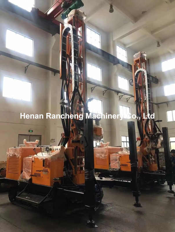 Crawler Type 150m Boordiepte Multifunctionele Engineering Boor Rig Met 125KW Cummins Motor