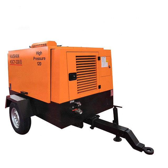 9. 2m3 / min Capaciteit Boorluchtcompressor Yuchai 88KW 8bar Werkdruk