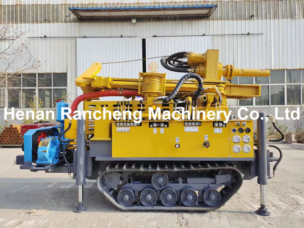 RCF150S 150m Diepte Compact Rubber Track Water Well Drilling Rig Machine Met 42KW Yuchai Motor