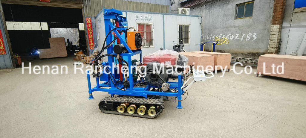 Eenvoudige werking RCS200C Rubber Crawler Draagbare boormachine met 150m diepte 450mm diameter