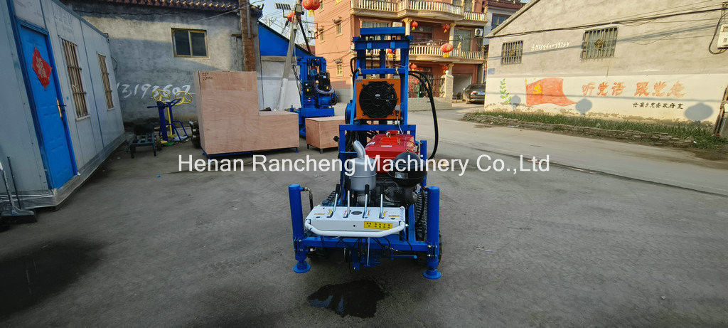 Eenvoudige werking RCS200C Rubber Crawler Draagbare boormachine met 150m diepte 450mm diameter