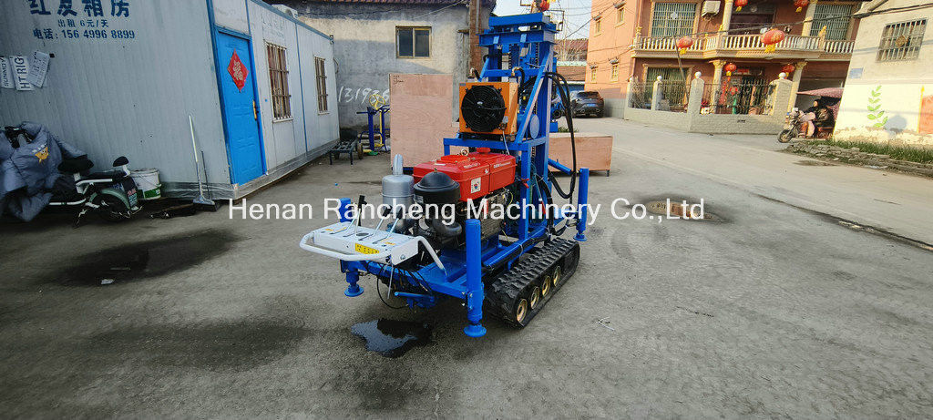 Rubber Crawler gemonteerde draagbare waterput boormachine 150m Diepte 450mm Diameter Gemakkelijke bediening