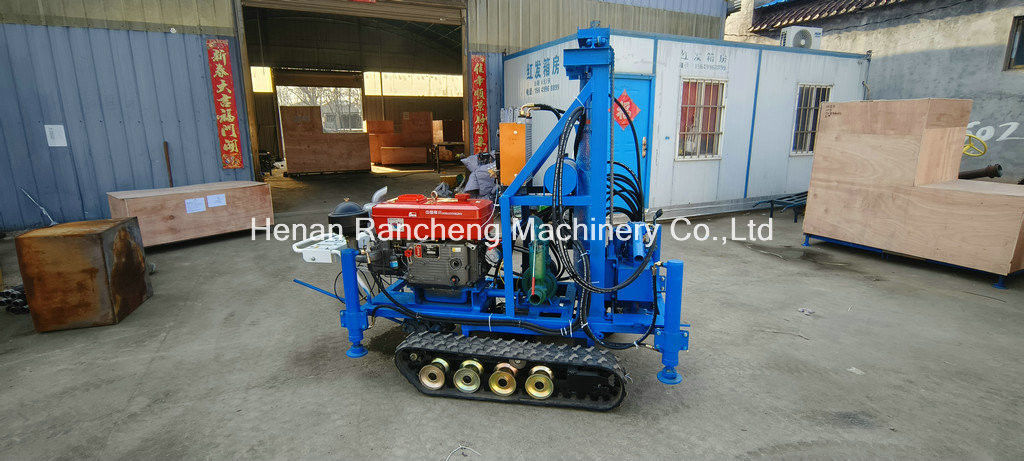 Eenvoudige werking RCS200C Rubber Crawler Draagbare boormachine met 150m diepte 450mm diameter