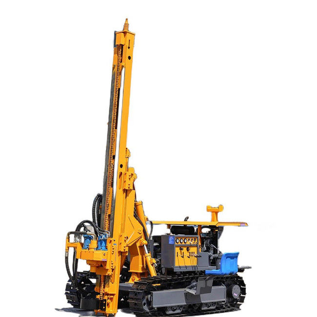 150m Boring Diepte 90 - 200mm Boring Dia Solar Pile Driver 75KW Crawler Drilling Rig