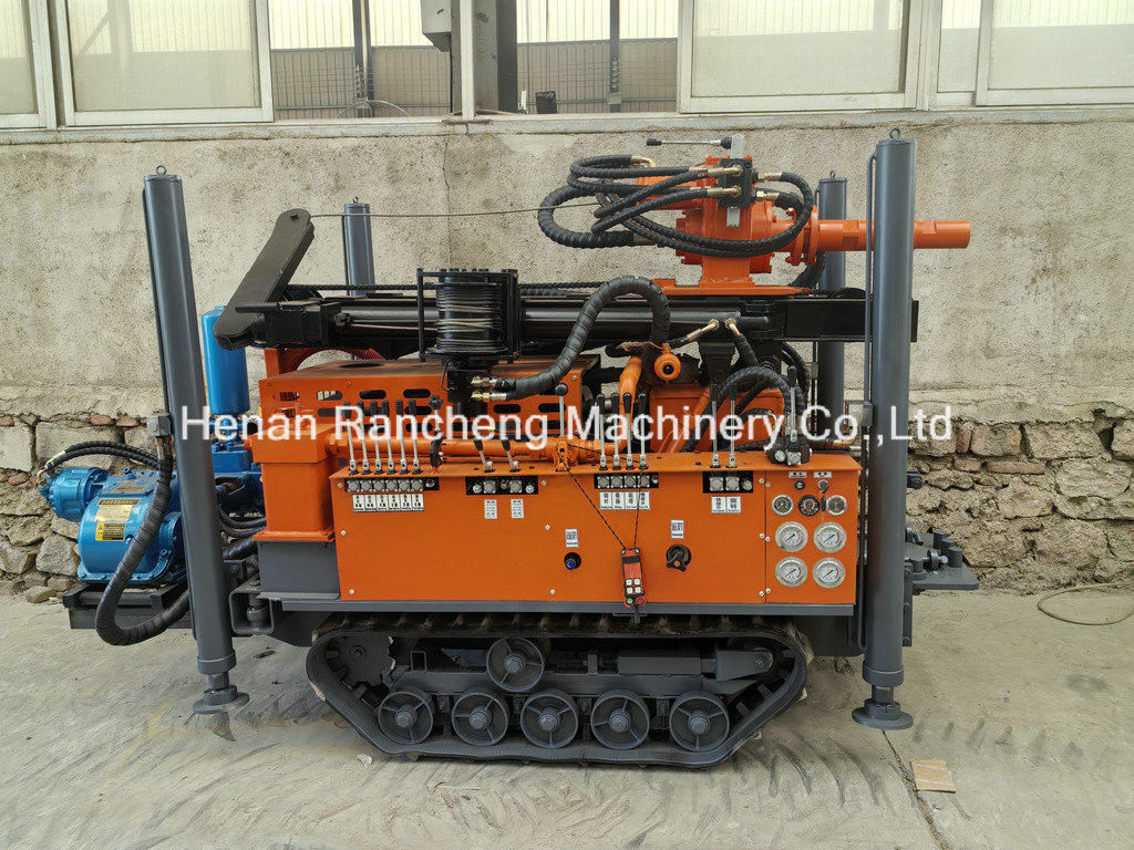 180m Mini Crawler Water Well Drilling Rig met 77.3KW YuChai motor voor boorgat