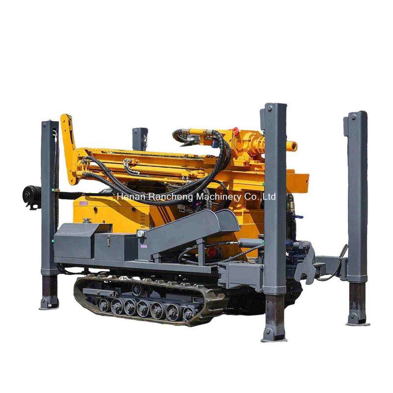 Warm verkopen Diepte 200m Crawler gemonteerde waterput boormachine 58KW YuChai Diesel motor