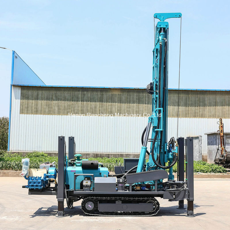 Efficiëntie en betrouwbaarheid Diepte 350m Crawler gemonteerde waterput boormachine met 91 kW Yuchai motor
