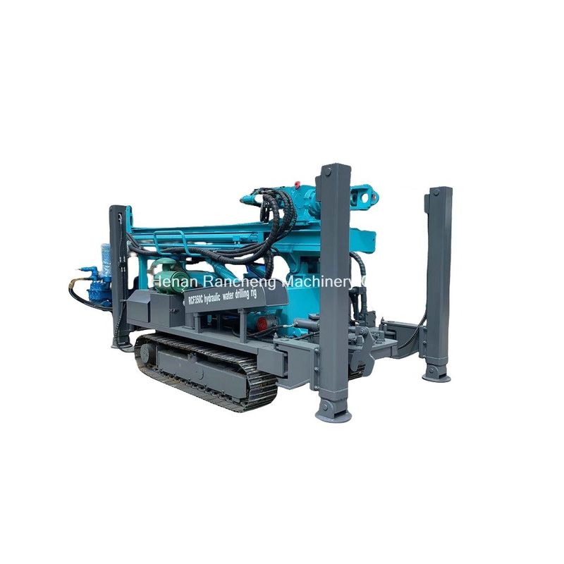 Efficiëntie en betrouwbaarheid Diepte 350m Crawler gemonteerde waterput boormachine met 91 kW Yuchai motor