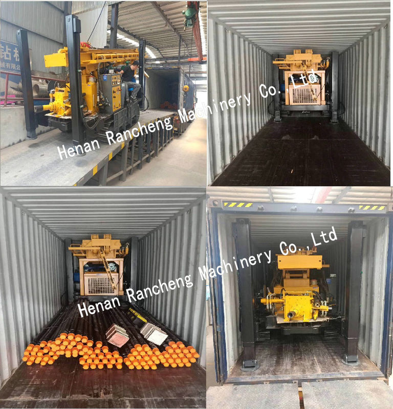 118kw Dieselmotor Air DTH Boormachine 450m Diepwater Boormachine / Mijnboormachine