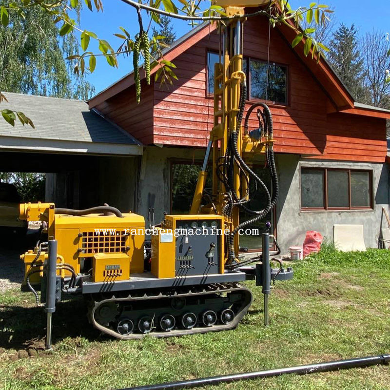 Hoog boorefficiëntie 150m diepe diesel hydraulische boormachine berg en rots water put boormachine