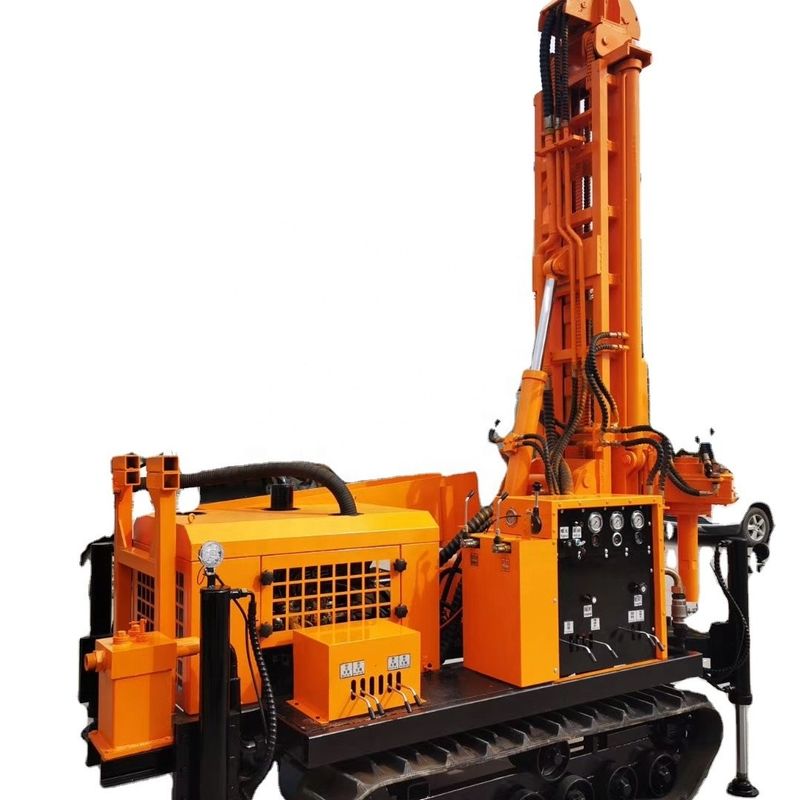 Hoog boorefficiëntie 150m diepe diesel hydraulische boormachine berg en rots water put boormachine