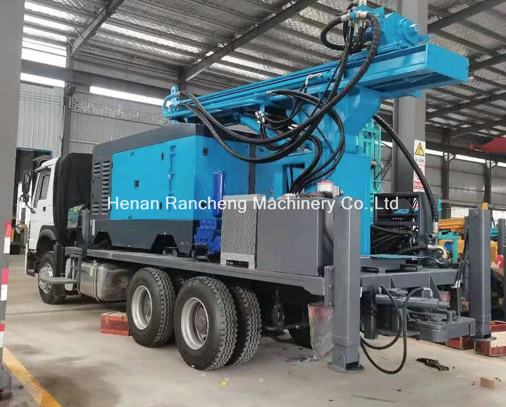 Hydraulische boormachine voor putten van 350 m Montageboortruck Prijs Diesel Waterboormachine Te koop