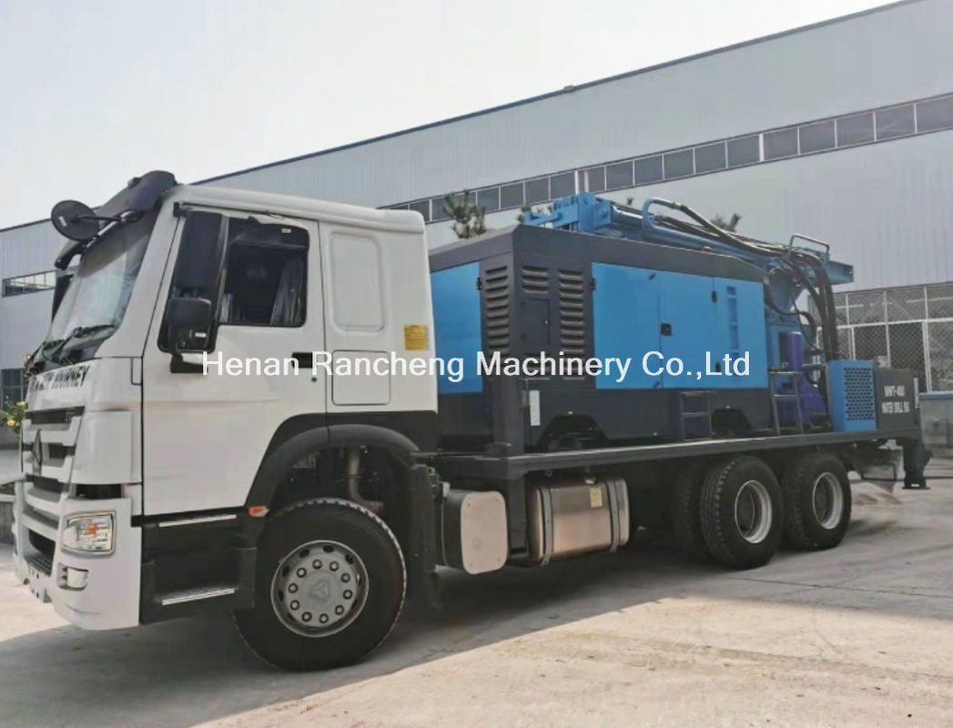 Hydraulische boormachine voor putten van 350 m Montageboortruck Prijs Diesel Waterboormachine Te koop