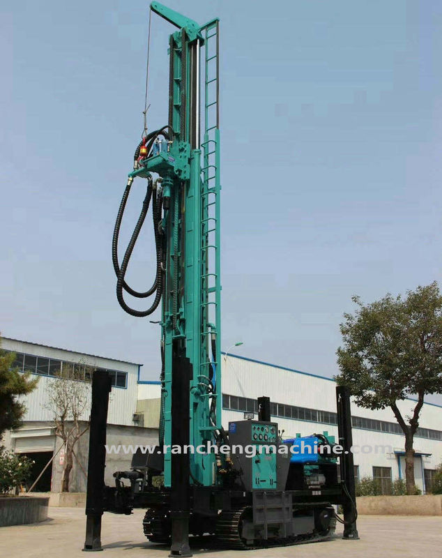 280m diepte rotsen boormachine lucht DTH water goed boren gat boorrig