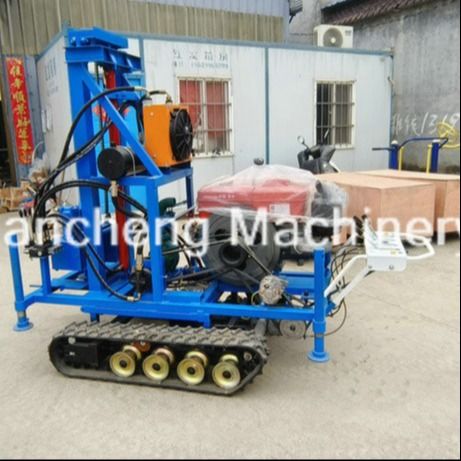 150m diepte slag- en rotatietype rubber crawler gemonteerd waterboringsrig