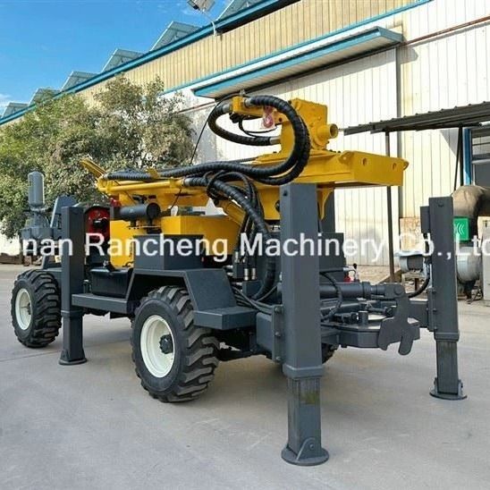 RCF220W Wieltype gemakkelijk gesleept door voertuigbaar draagbaar waterputboringssysteem