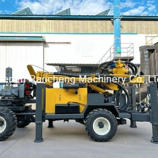 RCF220W Boordiepte 100 tot 220 Meter Wiel Pneumatisch Rotary Water Well Drilling Rig