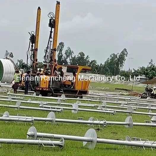 Zonne-energie piloot met 39 kW motor voor 170 cm diepte en 2,8 ton voertuiggewicht