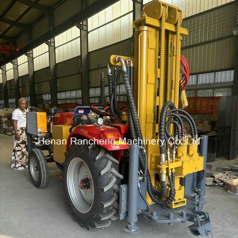 Tractor gemonteerd grote waterboring boormachine in staat om te boren 300m diepte