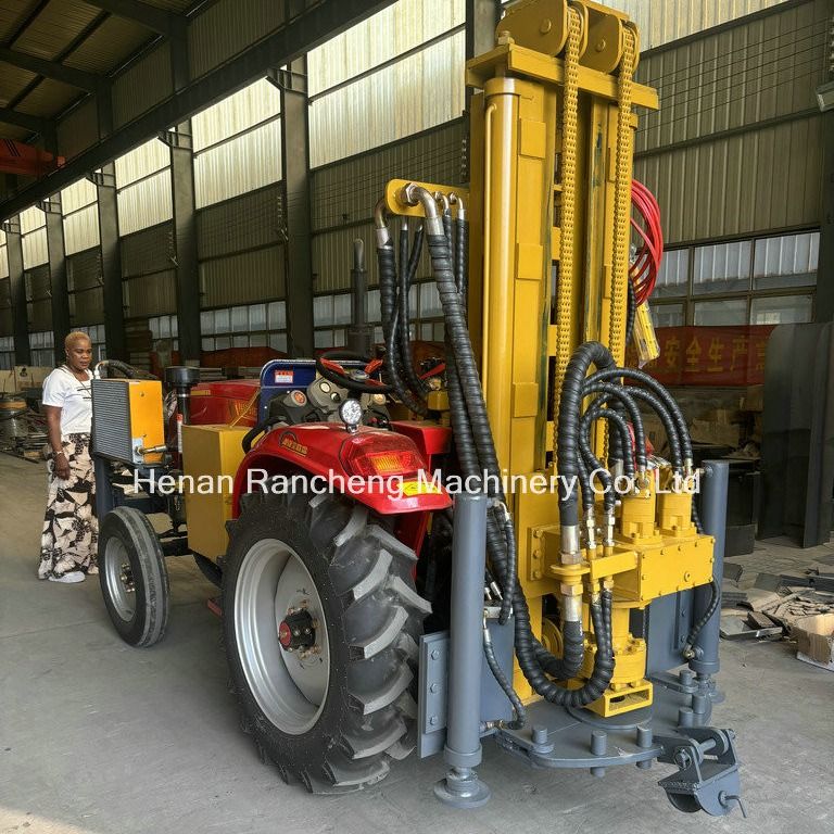Afstandsbediende tractor waterput boormachine 260m landbouw water en pneumatische put boormachine