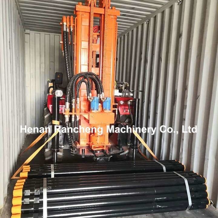 Afstandsbediende tractor waterput boormachine 260m landbouw water en pneumatische put boormachine