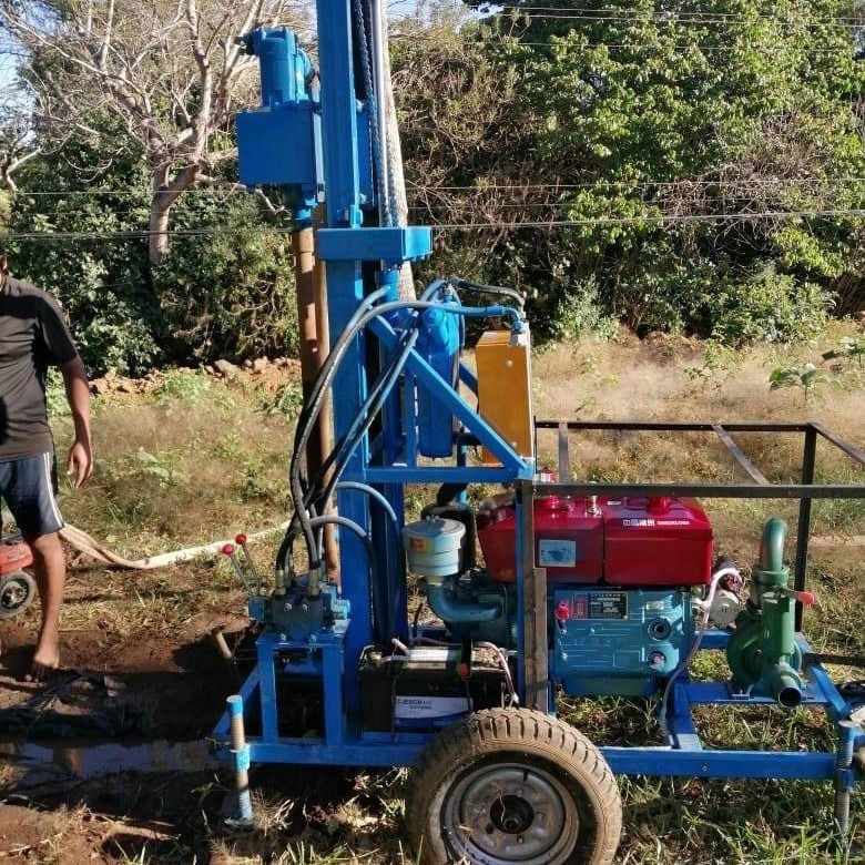 150m diep waterboormachine met slag- en rotatiemethode
