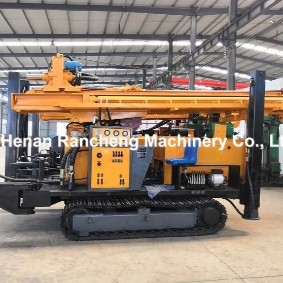 Hydraulisch boorgat waterput boorrig 680m Crawler gemonteerde machine met 154KW Cummins motor