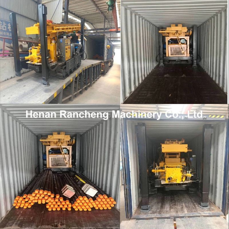 Hydraulisch boorgat waterput boorrig 680m Crawler gemonteerde machine met 154KW Cummins motor