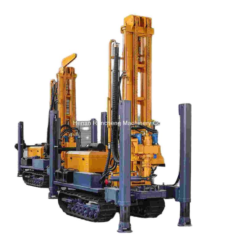 180m Pneumatische waterput boormachine multifunctioneel kruiper gemonteerd boormachine met 55 kW Quanchai diesel