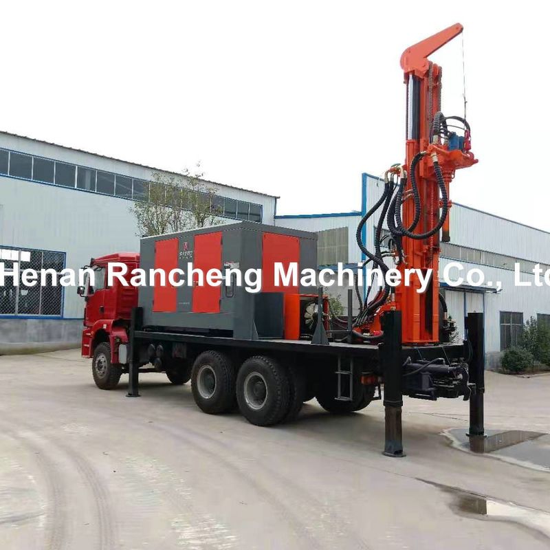 DTH Truck Water Well Drilling Rig Machine met luchtcompressor voor 200m