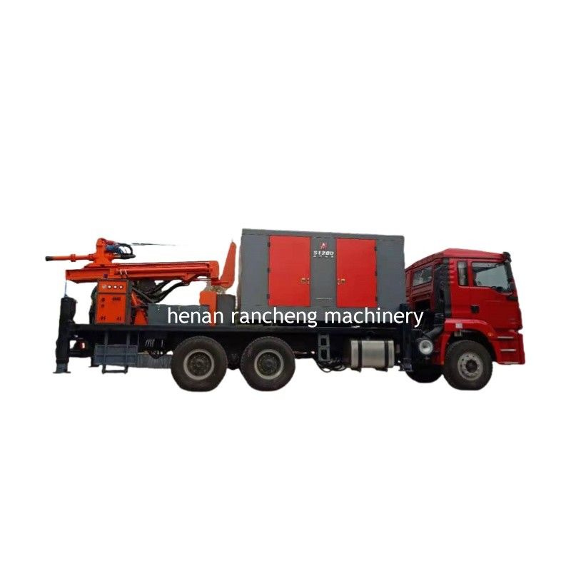 DTH Truck Water Well Drilling Rig Machine met luchtcompressor voor 200m