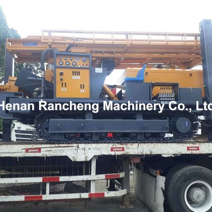 800m diepte crawler pneumatische waterput boormachine met luchtcompressor of modderpomp