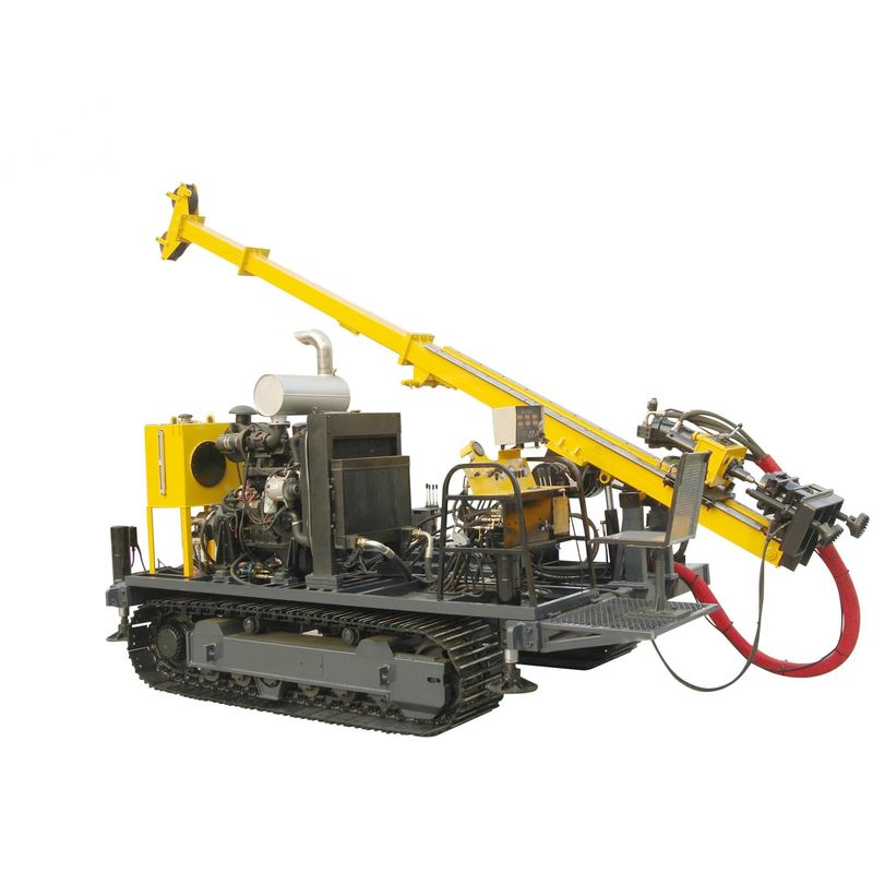 2200 rpm snelheid Hydraulische Crawler Core Drilling Rig aangedreven door 74KW Cu-mmins Diesel motor