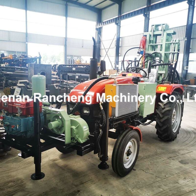 200m trekker gemonteerd diepwaterput boormachine 45HP Dieselmotor Hydraulische waterput boormachine