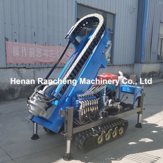 1.2T 30m 30HP Motor Power Crawler Solar Pile Drive met 4 hydraulische benen
