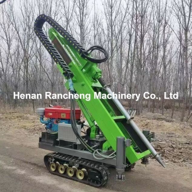 1.2T 30m 30HP Motor Power Crawler Solar Pile Drive met 4 hydraulische benen