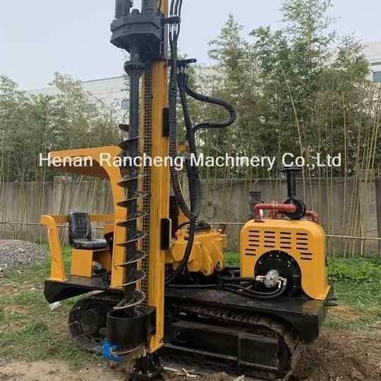 Solar Pile Driver RCH530D Voor 70 kW Dieselmotor / Min Flow Rate Of Hydraulic System