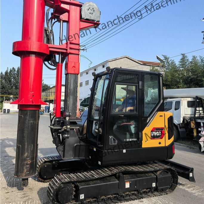 RCQ-10C Mini Hydraulisch Rotary Piling Rig Kubota Dieselmotor Sany Graafmachine Chassis