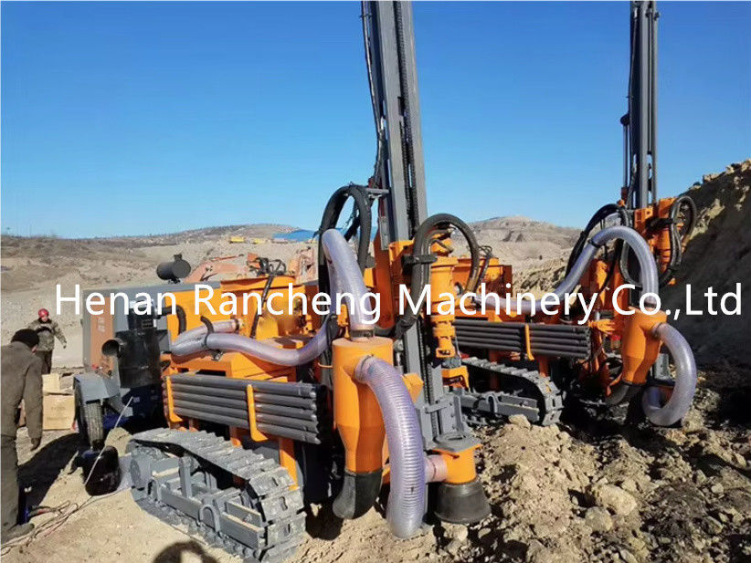 20m Hydraulisch geïntegreerd DTH boorapparaat RCZ412B-1 Model 58KW Yuchai-motor met stofverzamelaar