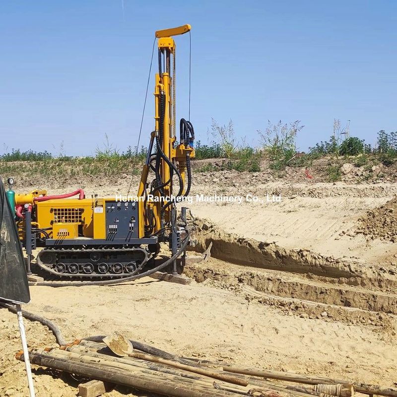 Crawler type Hydraulisch waterput boorapparaat Voor kernboorapparaat Huishoudelijk waterputapparatuur 150m diepte