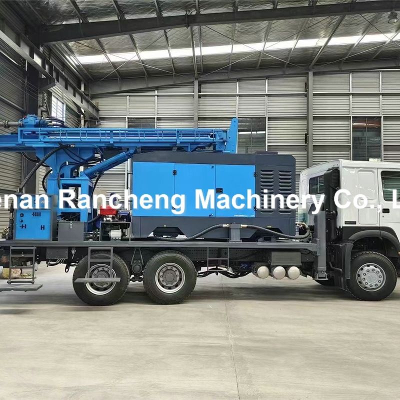 Volledig hydraulisch waterputboorapparaat Boorgat 500m diep Truck gemonteerd waterputboorrig